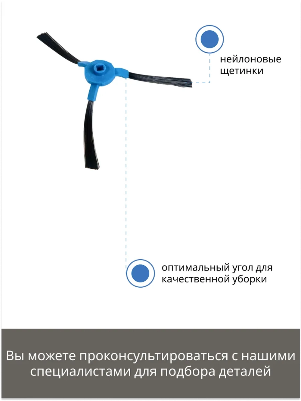 Боковая щетка правая для робота-пылесоса Elari SmartBot (9001060571) 9001060571