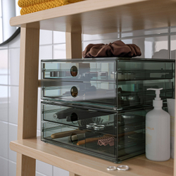 IKEA VISSLAÅN  (ИКЕА ВИССЛАОН)  -  Мини-комод с 2 ящиками - серый 23x19x9 см