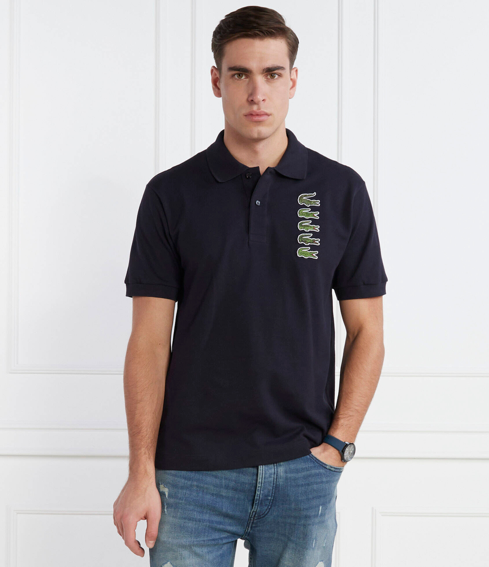 Поло Lacoste - темно-синий(PH3474)