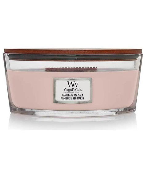 Ваниль и морская соль, ароматическая свеча эллипс, WoodWick