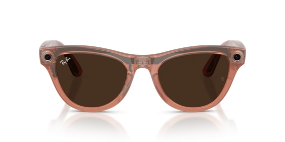 Умные очки Ray-Ban Meta Skyler Gen 2 (RW4014) Shiny Peach/Clear/Brown Transitions S52 T150