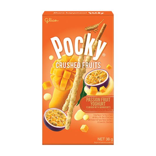 Покки соломка Pocky Passion Fruity Yoghurt со вкусом маракуйи в йогурте, 38 г (Таиланд)