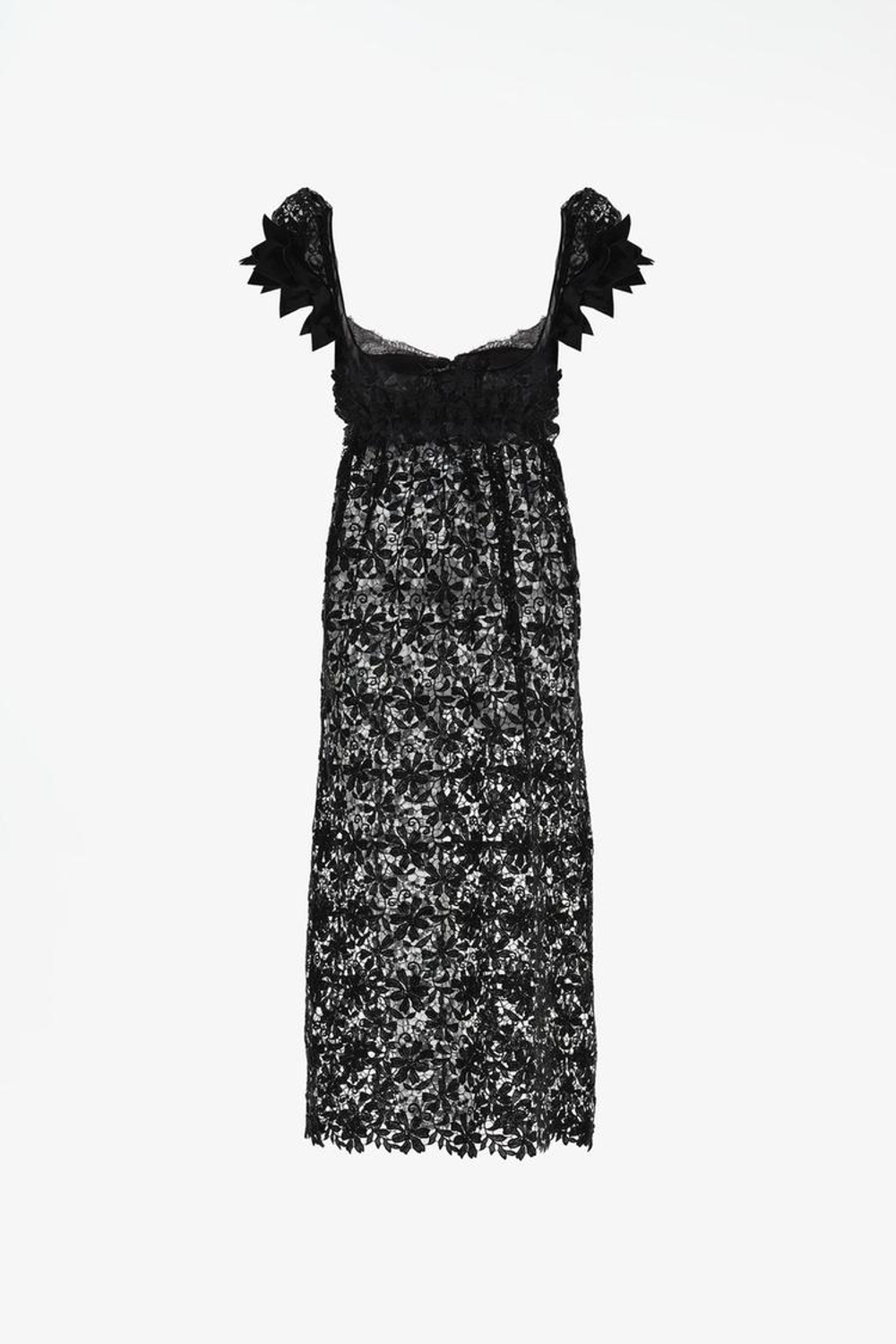ZARA X JOHN GALLIANO ПЛАТЬЕ МИДИ С КОРОТКИМИ РУКАВАМИ, ЧЕРНЫЙ