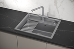 Кухонная мойка GRANULA Kitchen Space (6003, АЛЮМИНИУМ)