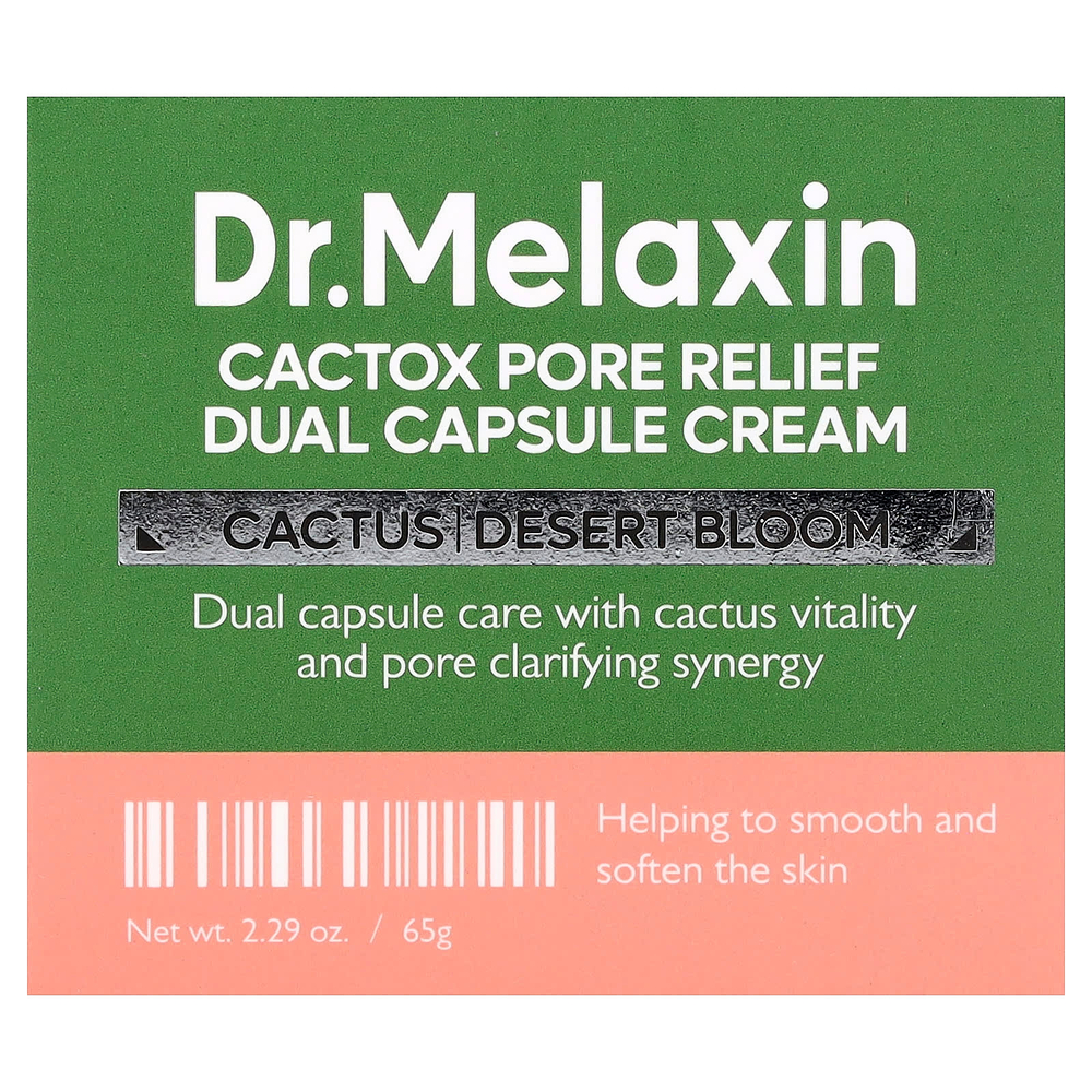 Dr.Melaxin, Cactox Pore Relief, крем в двойной капсуле, 65 г (2,29 унции)