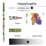 Карандаш ч/г НВ "HappyGraphix. Динозавры" (Bruno Visconti)