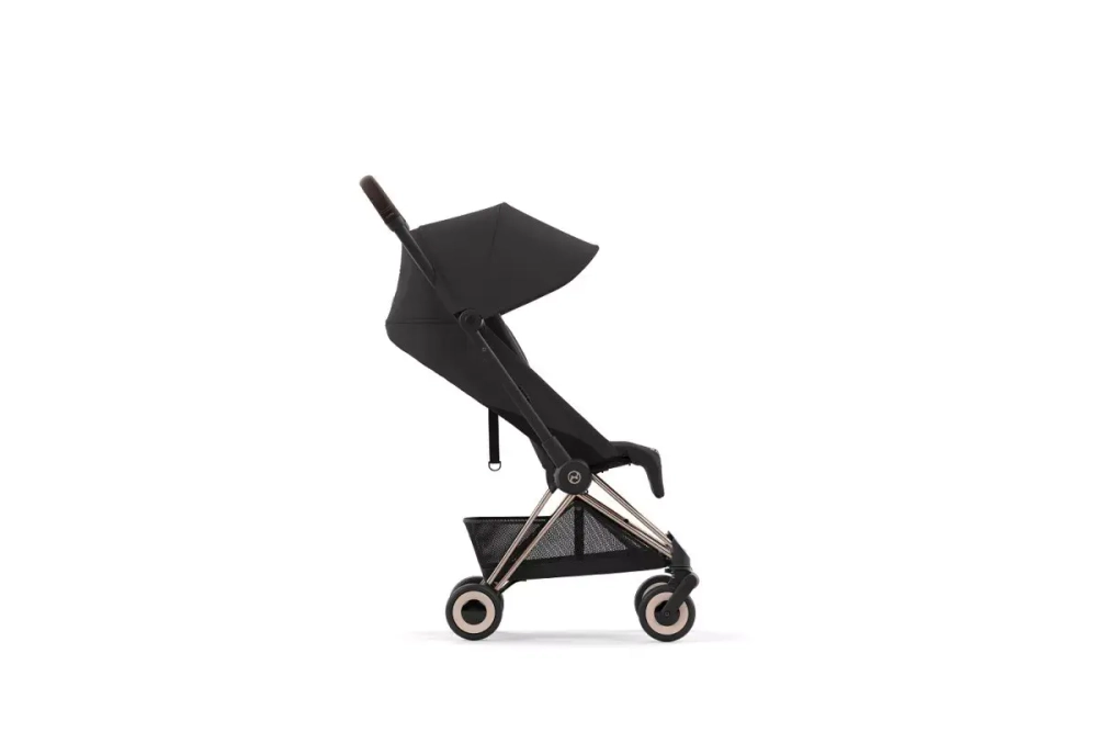 Коляска прогулочная Cybex Coya, Sepia Black шасси Rose Gold