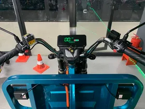 Грузовой электрический трицикл IKINGI CARGO MAX Q30 3000W (72V/45Ah) - Бирюзовый фото №11