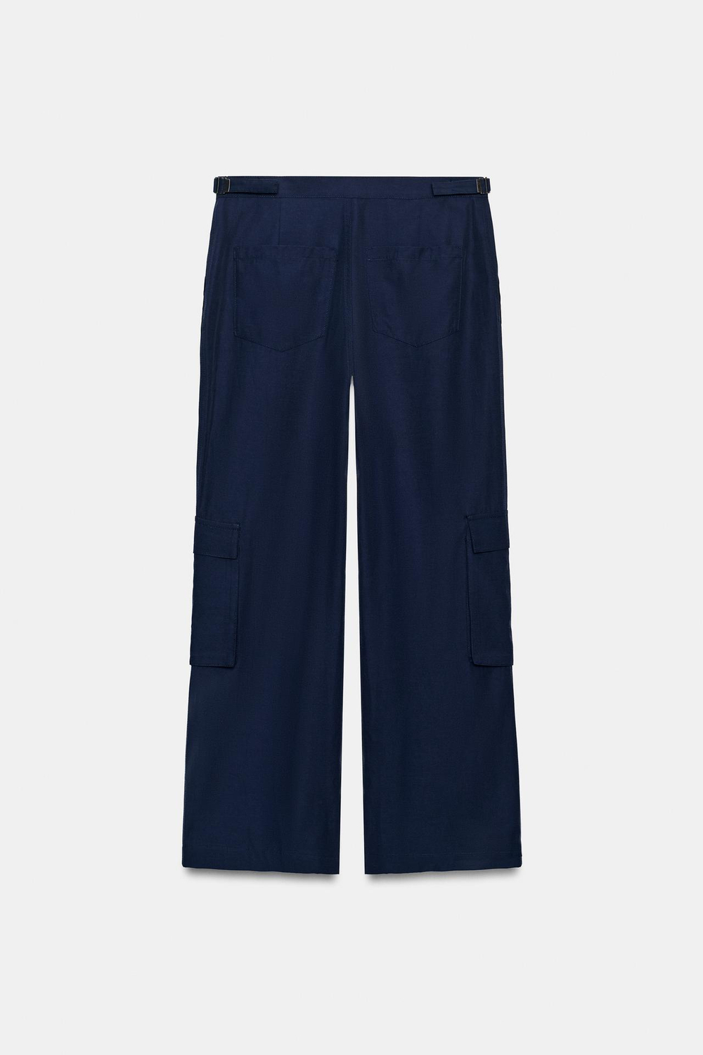 ZARA КОМБИНИРОВАННЫЕ БРЮКИ С КАРМАНАМИ — ZW COLLECTION, МОРСКОЙ СИНИЙ