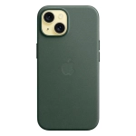 Тканевый чехол с поддержкой MagSafe Apple FineWoven Case для iPhone 15, Evergreen (Вечнозеленый)
