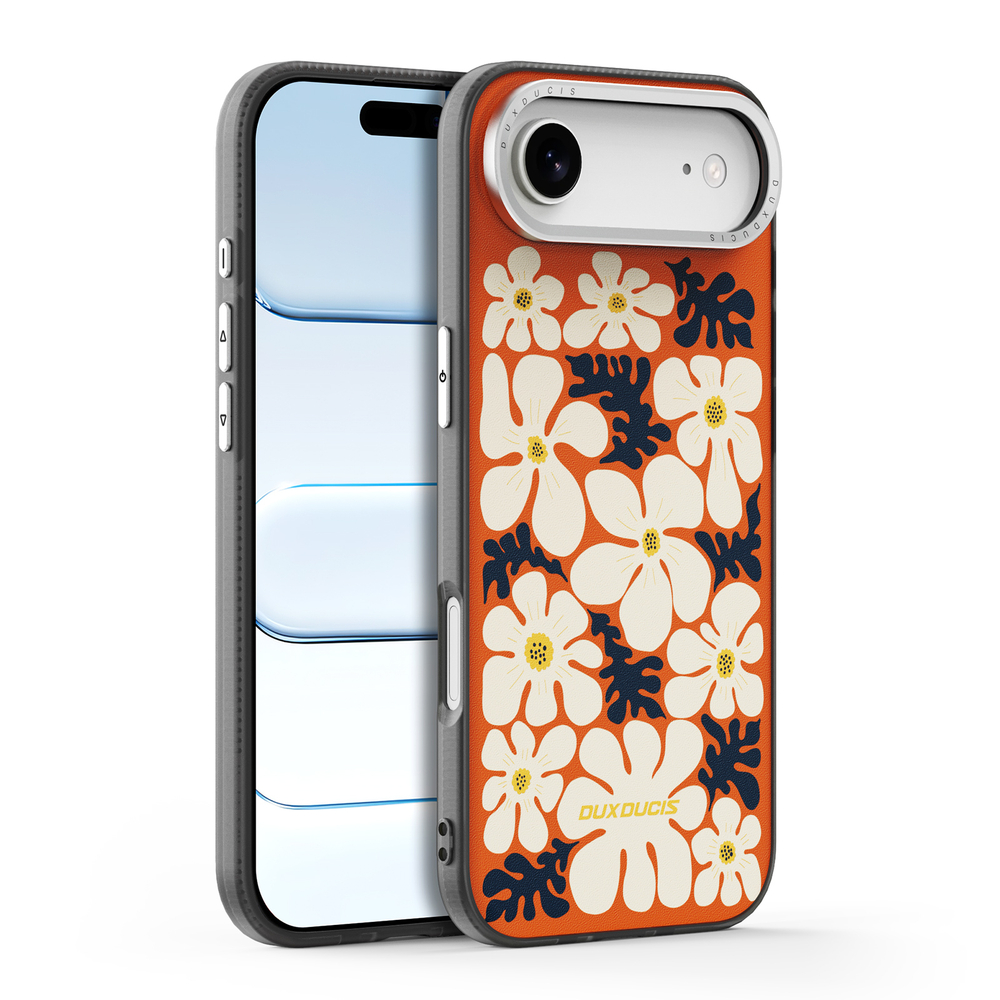 Чехол с MagSafe оранжевого цвета для iPhone Air, Dux Ducis, серия Moro Series Magnetic Case