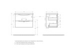 Тумба подвесная с раковиной BelBagno MARINO-700-2C-SO-CO-P