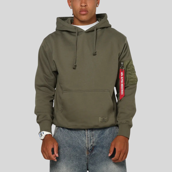 Толстовка Alpha Industries Utility Pocket Hoodie OG-107 Green (Зелёный)