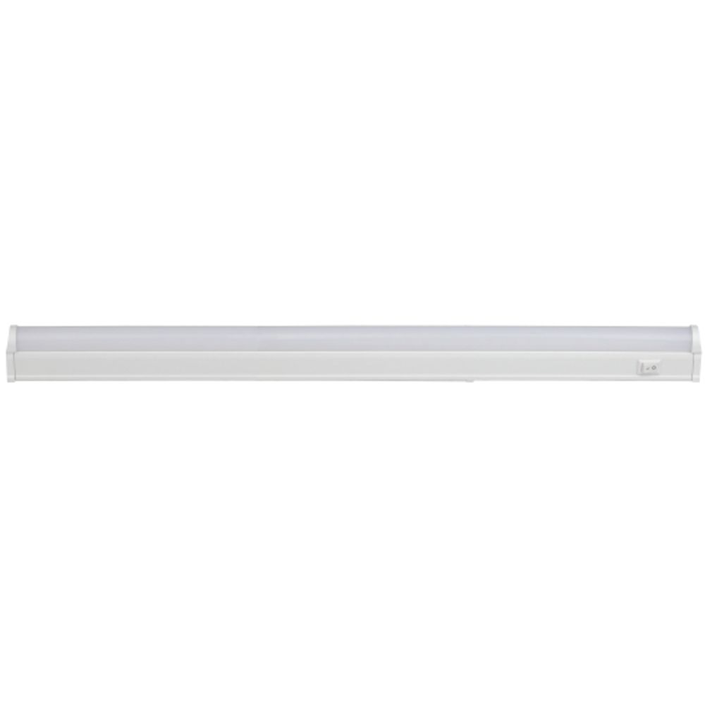 Линейный светодиодный светильник ЭРА LLED-01-08W-4000-W 8Вт 4000K L574мм с выключателем | Бытовые светодиодные линейные светильники