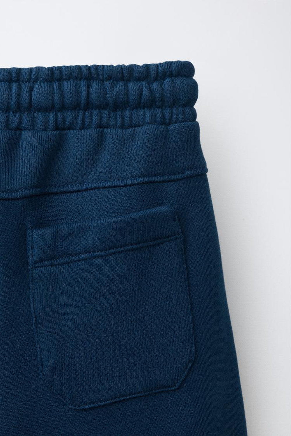 ZARA БРЮКИ BARREL ИЗ ФУТЕРА, ГОЛУБОЙ