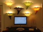 Wall design lamp Fan by Aqua Creations Studio