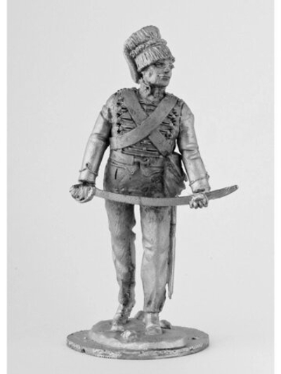 Оловянный солдатик Лейтенант 11 гусарского полка, (Англия) 1855 г.