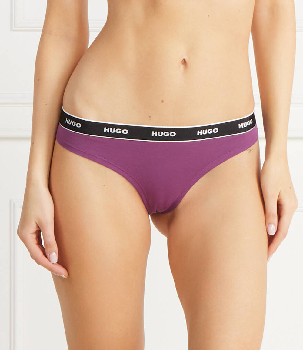 Стринги 3 пары Hugo Bodywear - фиолетовый(50480150)