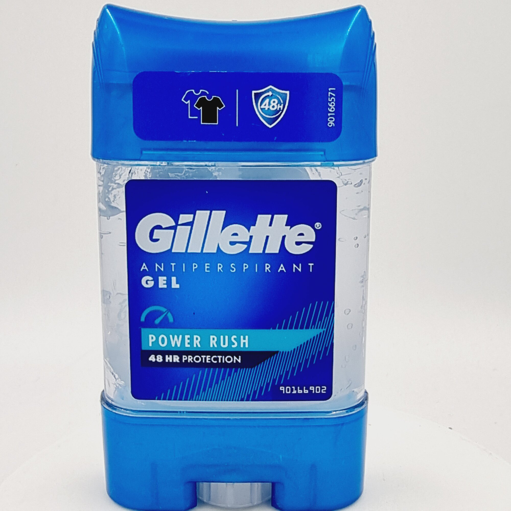 срок годности 03.2025 - Gillette дезодорант-антиперспирант гелеобразный Power Rush 48 ч, для мужчин, 70 мл (Германия)