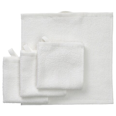 IKEA LUDDVIAL  (ИКЕА ЛУДДВИАЛ)  -  Полотенце, белое, 25x25 см