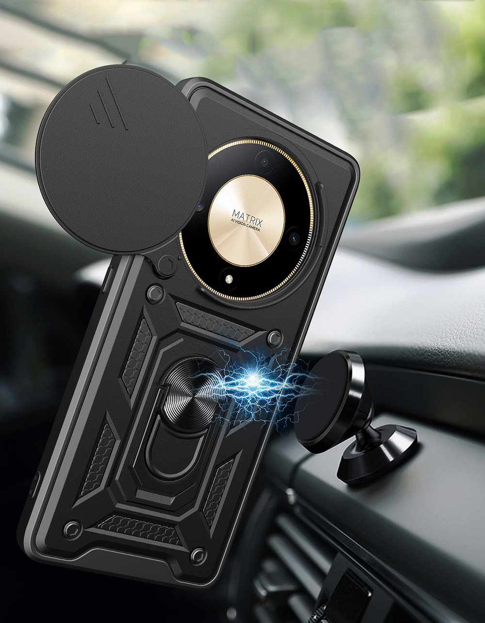 Чехол с кольцом Bumper Case для Honor X9b