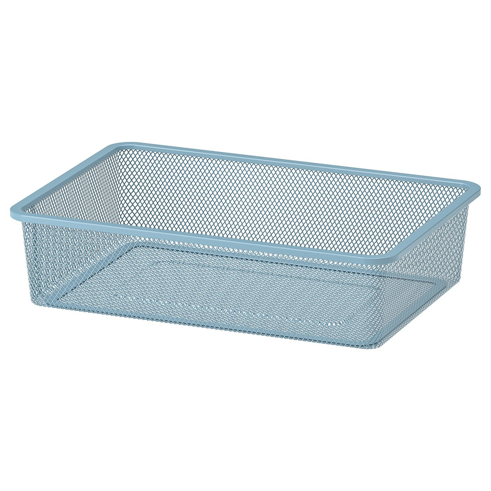 IKEA TROFAST  (ИКЕА ТРОФАСТ)  -  Ящик проволочный - серо-синий 42x30x10 см