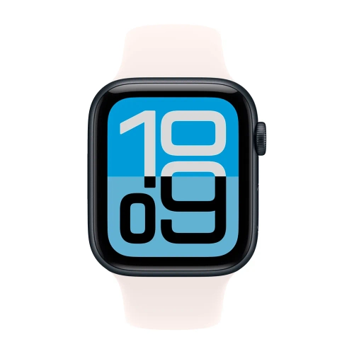 Умные часы Apple Watch SE 3 (2025) GPS, 44mm, Midnight Aluminium Case with Light Blush Sport Band, M/L