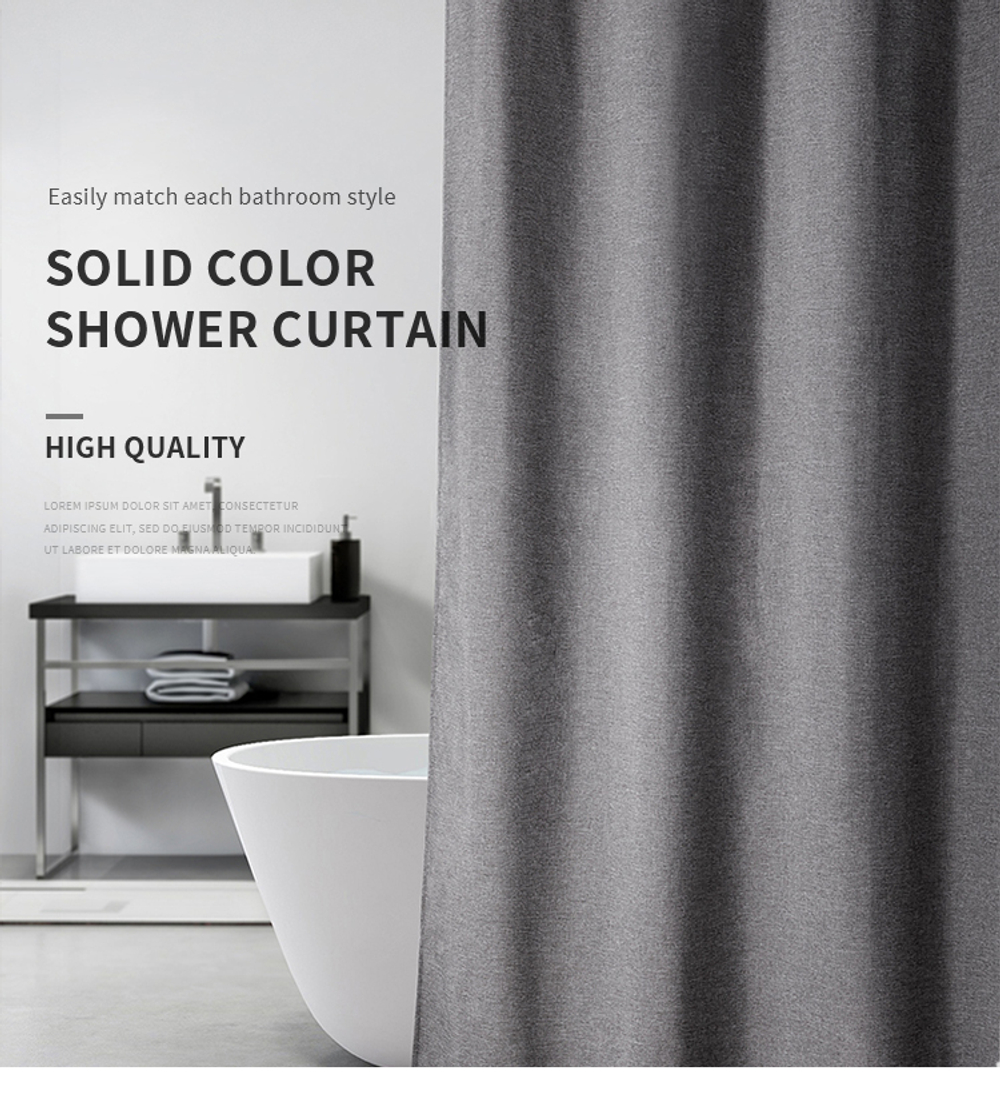 Шторка для ванной 200х240 Carnation Home Fashions Linen Grey