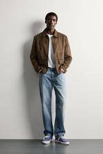 КУРТКА REGULAR FIT ИЗ ИСКУССТВЕННОЙ ЗАМШИ — ZARA