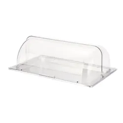 Поднос блюдо для выкладки 53*32,5*19 см нерж. с пласт. Roll-top крышкой SUNNEX