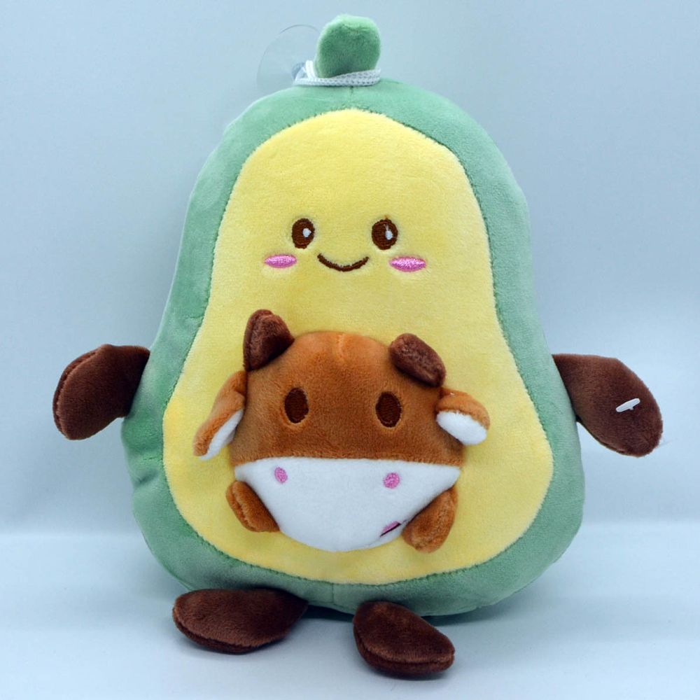 Мягкая игрушка "Авокадо с коровкой" 20 см