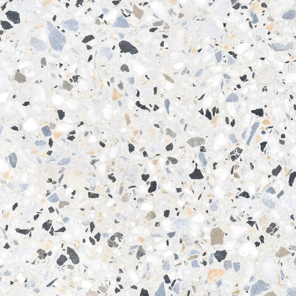 Керамогранит Alma Ceramica GFA57TRZ07L Terrazzo 57x57 белый лаппатированный под камень