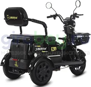 Электротрицикл SIBERTON S1 2000W (60V/21Ah) двухместный фото №3