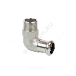Угольник сталь нерж AISI 316L 90гр Дн 18х1/2" Ру16 пресс/НР Inoxpres RM 197102018