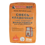 Кладочная смесь жаростойкая для печей и каминов Терракот 20 кг