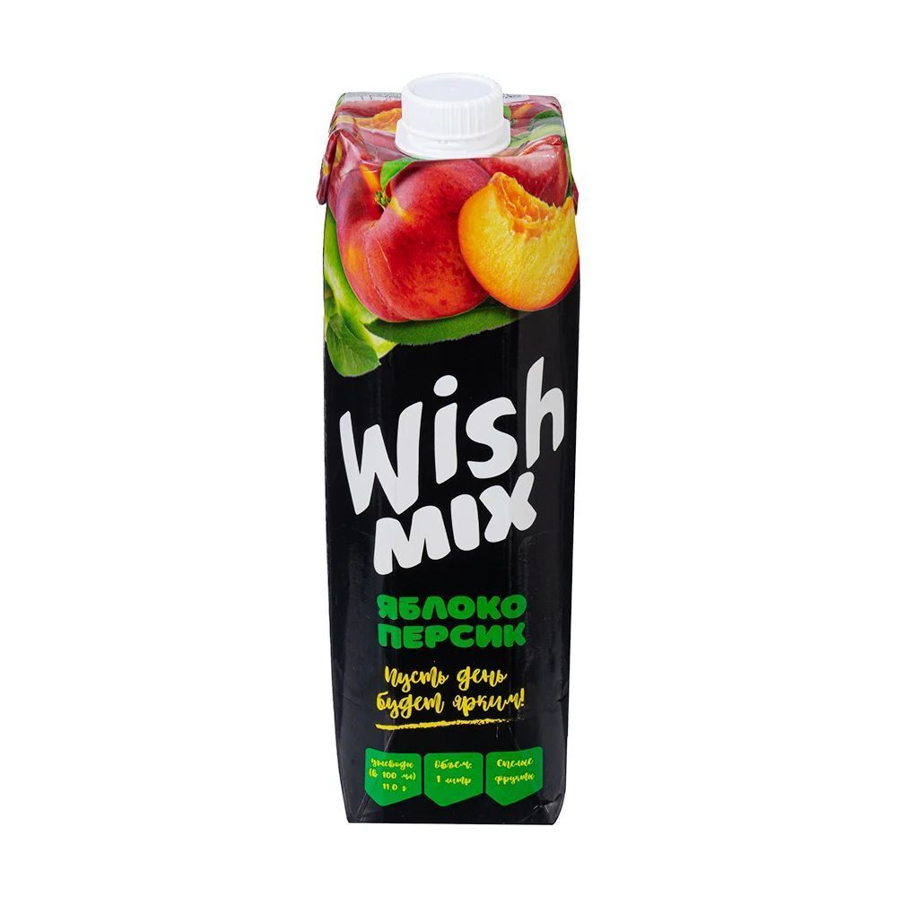 Нектар Wish персиковый 1л пакет