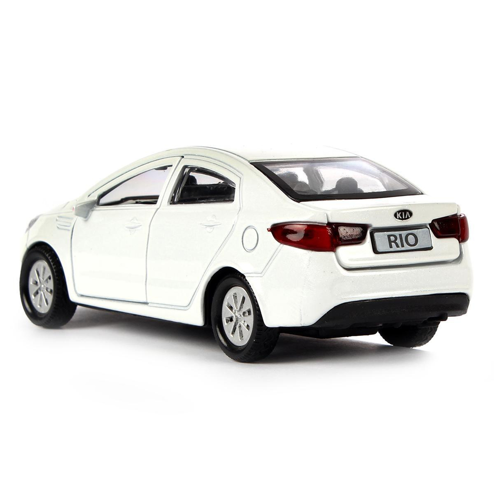Модель ин. мет. "Kia Rio" 12см, открыв. двери, белый в коробка RIO-WT (Технопарк)
