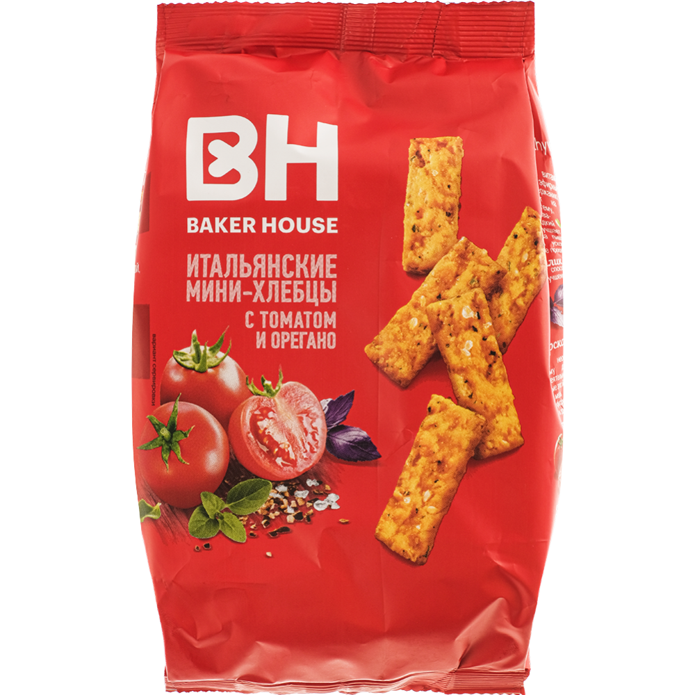 Хлебцы мини Baker House итальянские с томатами 110 гр