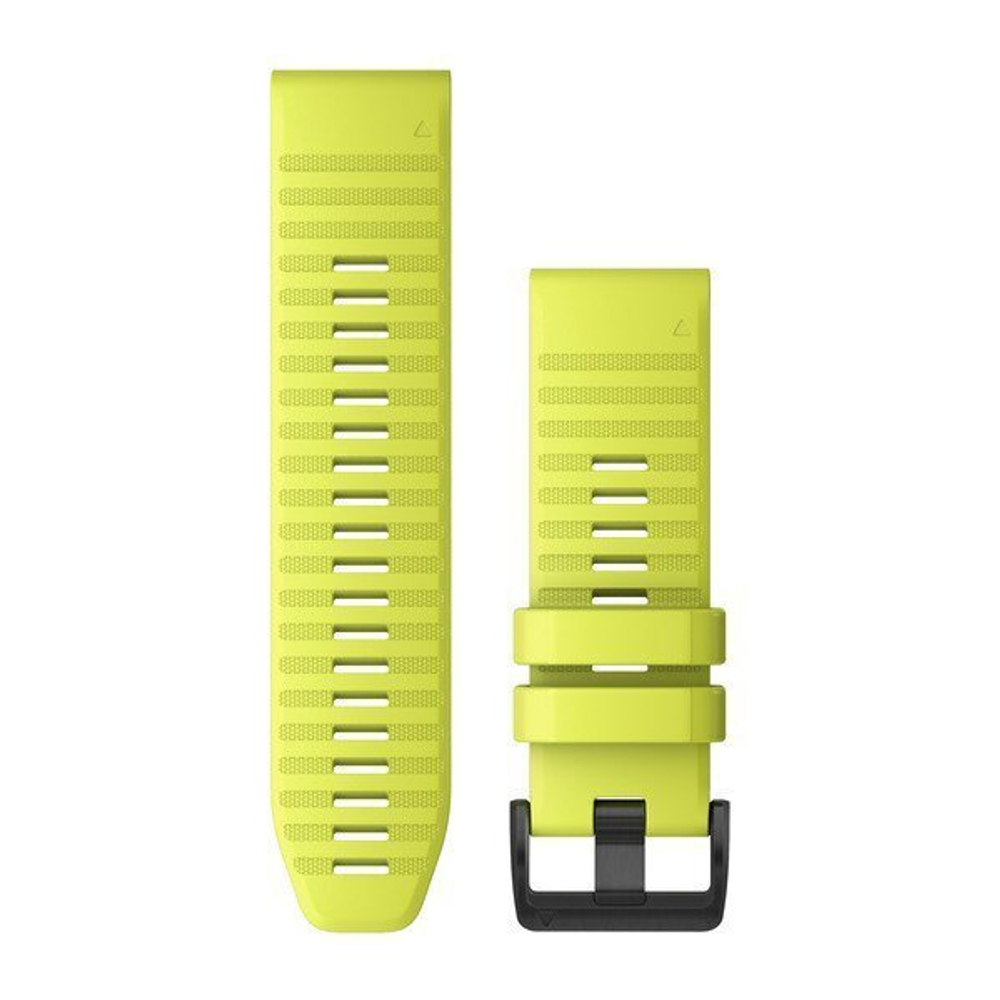 Ремешок сменный Garmin Fenix 6X 26mm QuickFit  (силикон) желтый  010-12864-04