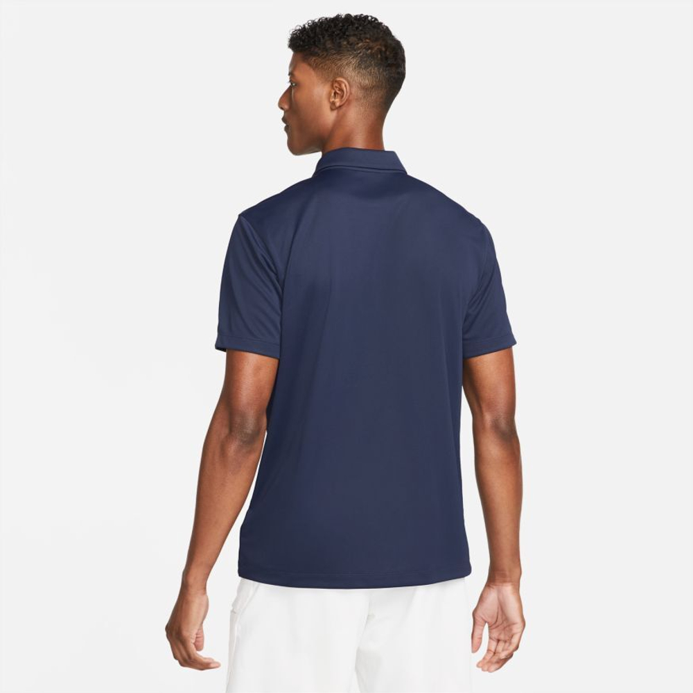 Мужское теннисное поло Nike Men's Court Dri-Fit Solid Polo - небесный