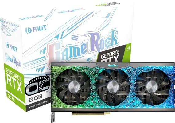 Видеокарта Palit GeForce RTX 3070 GameRock OC