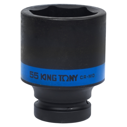 KING TONY (843555M) Головка торцевая ударная глубокая шестигранная 1", 55 мм