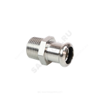 Муфта сталь нерж AISI 316L Дн 28х1/2" Ру16 пресс/НР Inoxpres RM 187102028