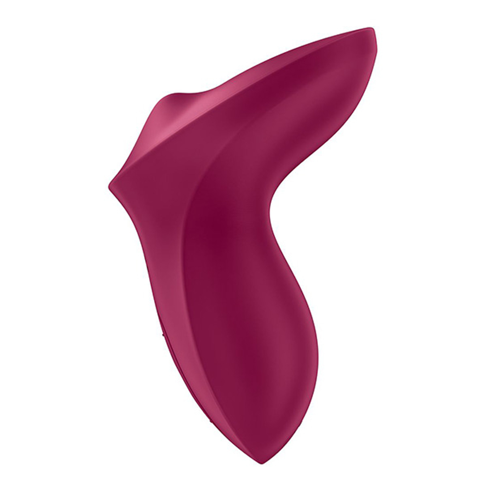Бордовый стимулятор 12,5см для точки G с движущимся шариком Satisfyer Exciterrr Rolling Lay-on Stimulators Berry