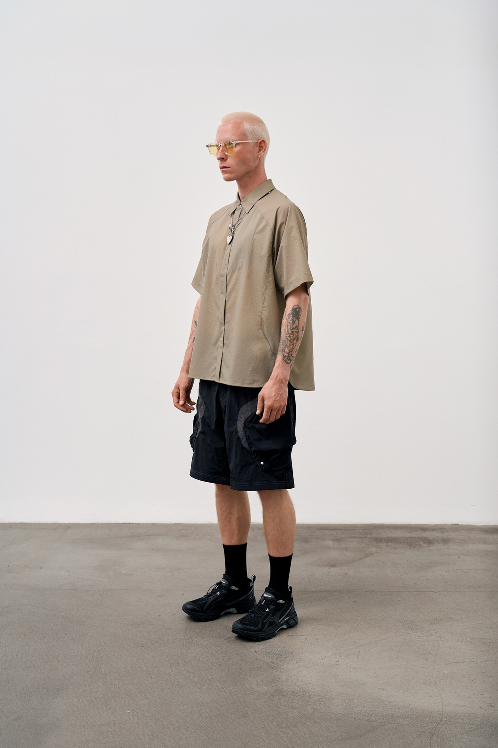 Рубашка Blue Monte Lightweight and Breathable Short-Sleeved Shirt "Usnea Green"