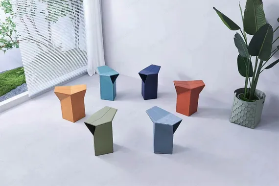 Табурет Atelier фисташковая экокожа