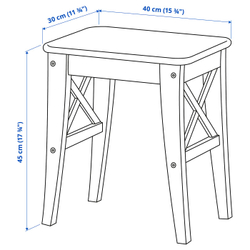 IKEA ROSENTORP  (ИКЕА РОСЕНТОРП)  -  Табурет - белый