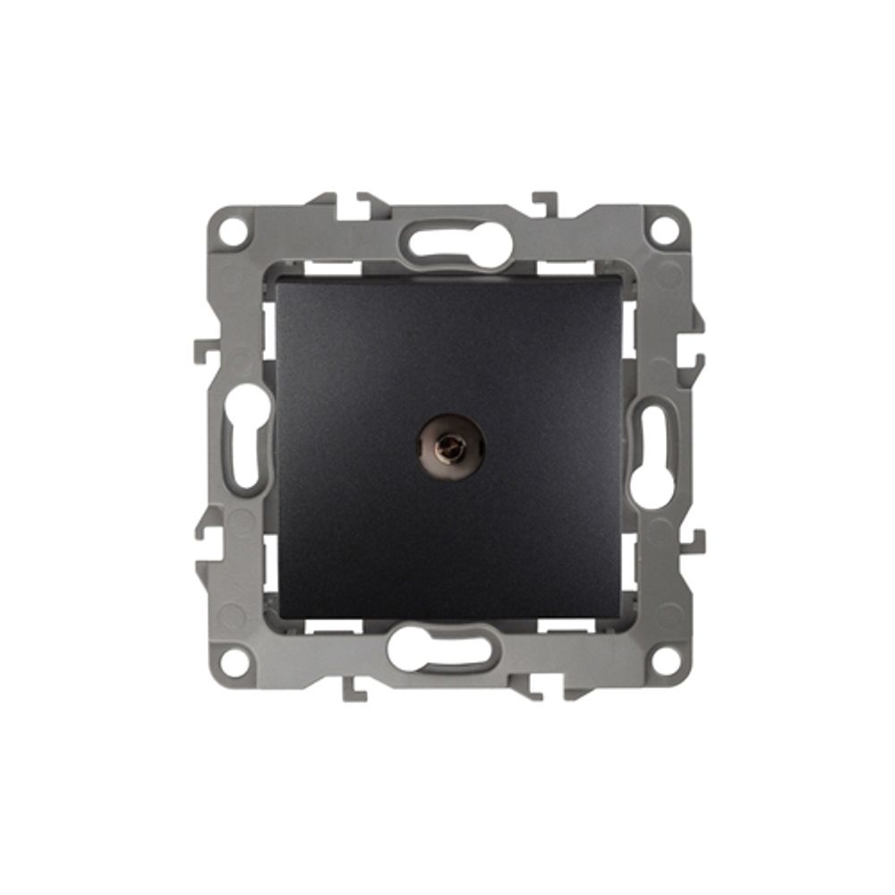 12-3101-05 ЭРА Розетка TV одиночная, IP20, Эра12, антрацит | Эра 12