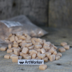 Стеклянная мозаика 12x12мм бежевая ArtWorker