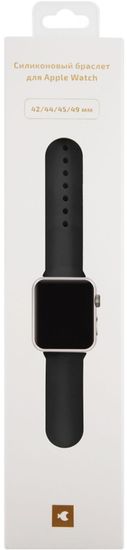 Ремешок moonfish для Apple Watch 42/44 мм, силикон, черный